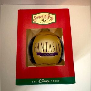 Vintage Disney Store Fantasia 55th Anniversary Ornament Ball
